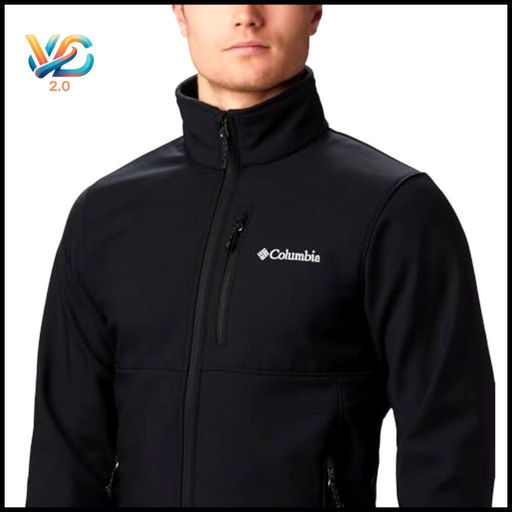 Men's Softshell Jacket Water Resistant Stretch Fi… - image 3
